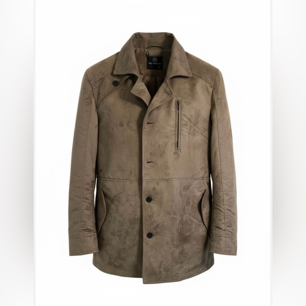 Loft suede beige limited brown PeaCoat for men